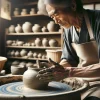 陶器づくりを習い中